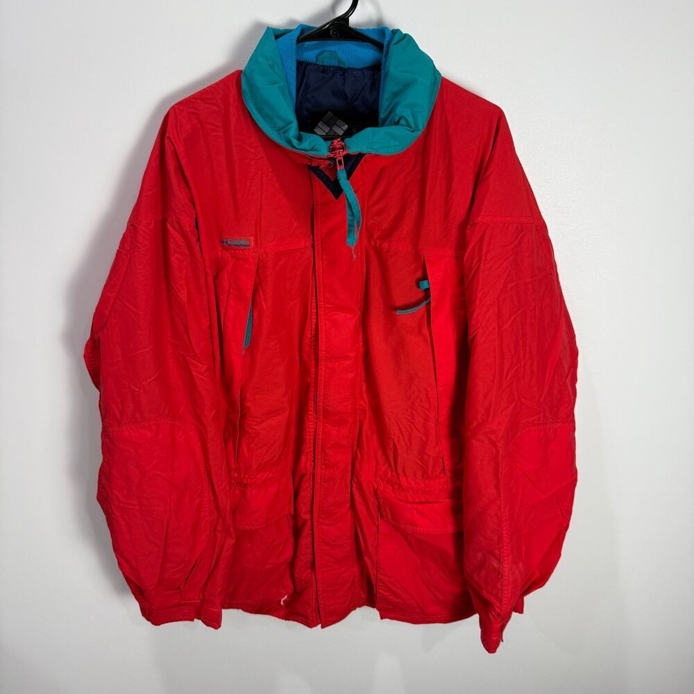 Vintage‎ Columbia Powder Keg Color Block Ski Jacket Size XL